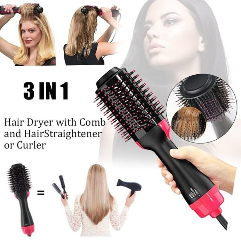 3-in-1 One-Step Hair Dryer, Volumizer & Straightening Brush