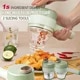 4-in-1 Electric Handheld Vegetable Cutter Set