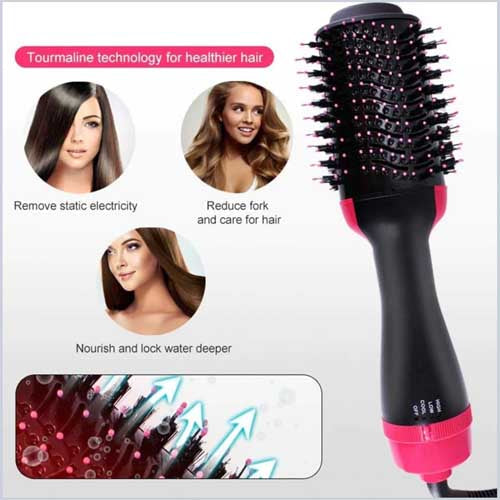 3-in-1 One-Step Hair Dryer, Volumizer & Straightening Brush