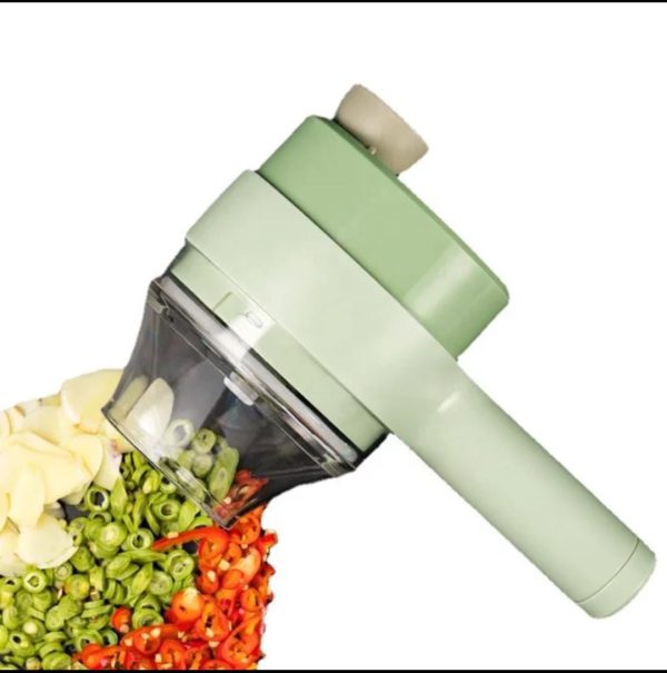 4-in-1 Electric Handheld Vegetable Cutter Set