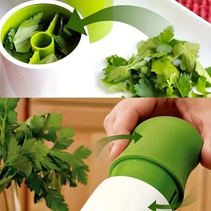 Manual Stainless Steel Herb Chopper