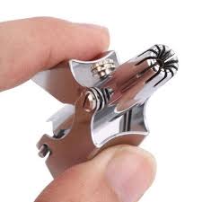 Manual Nose Hair Trimmer – Stainless Steel Mini Portable
