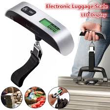 50KG Digital Luggage Scale with LCD Display – Portable Hanging Suitcase Scale