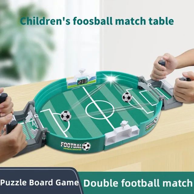 Portable Two-Player Foosball Board Game for Family, Kids & Adults