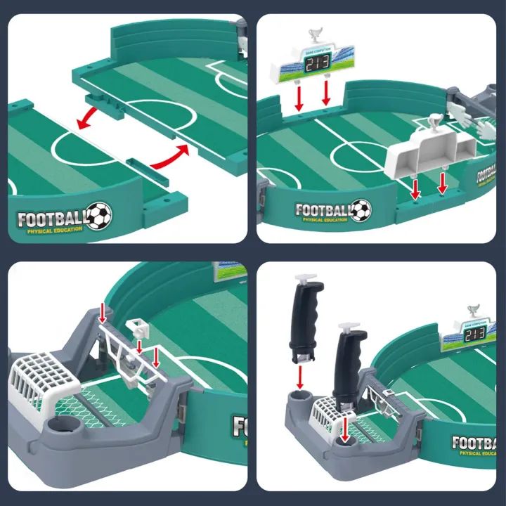 Portable Two-Player Foosball Board Game for Family, Kids & Adults