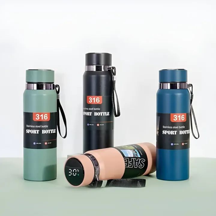 800ml Smart LED Temperature Display Water Bottle