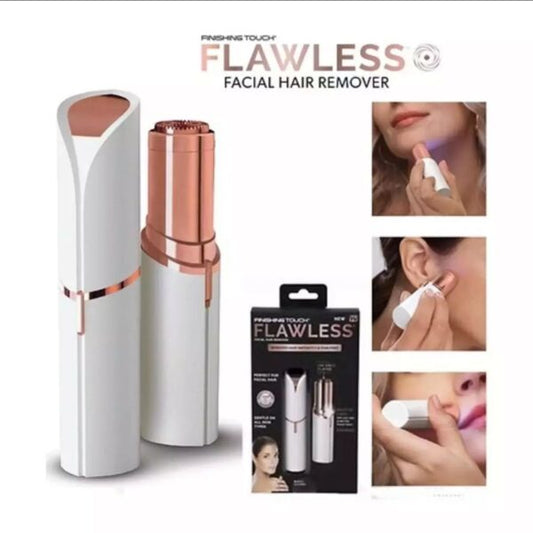 Flawless Facial Hair Remover for Women Painless Face Hair Trimmer with LED Light