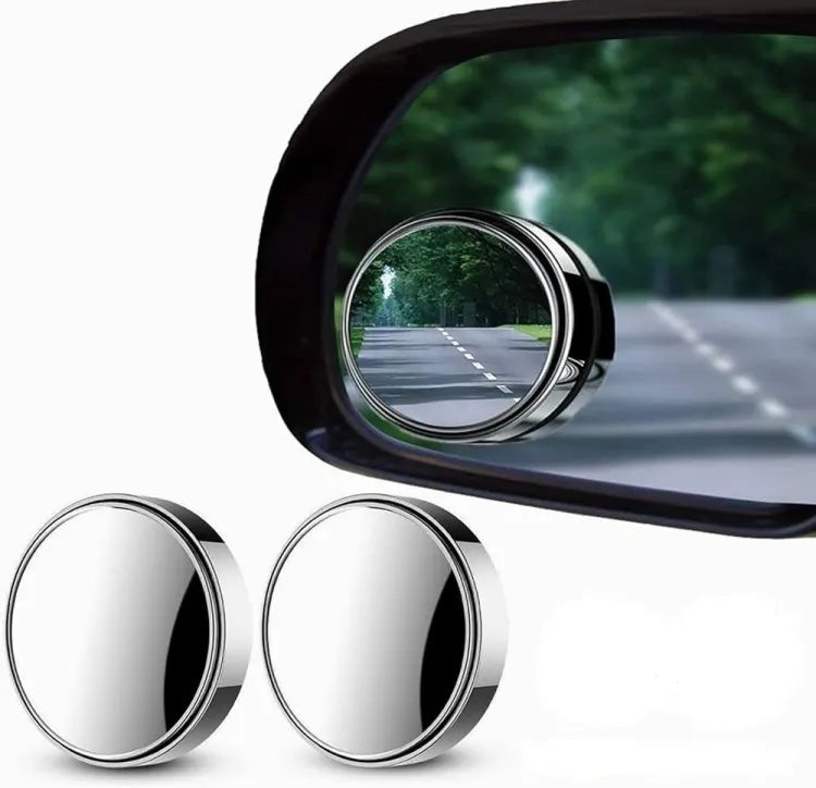 360° Adjustable Round Blind Spot Mirror HD Glass Convex Rear View Side Mirror for Cars