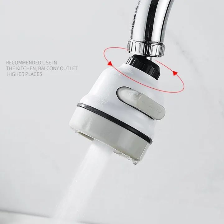 360° Rotating Water Saving Tap Extender Aerator for Kitchen & Bathroom