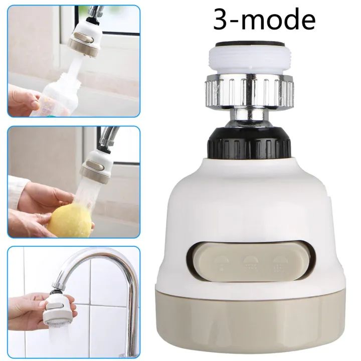 360° Rotating Water Saving Tap Extender Aerator for Kitchen & Bathroom