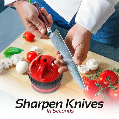 Professional Kitchen Knife Sharpener with Non‑Slip Suction Cup