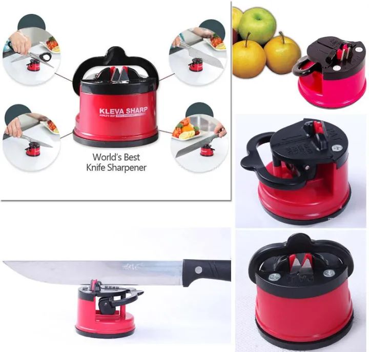 Professional Kitchen Knife Sharpener with Non‑Slip Suction Cup