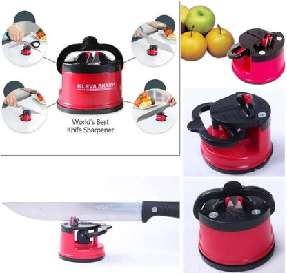 Professional Kitchen Knife Sharpener with Non‑Slip Suction Cup