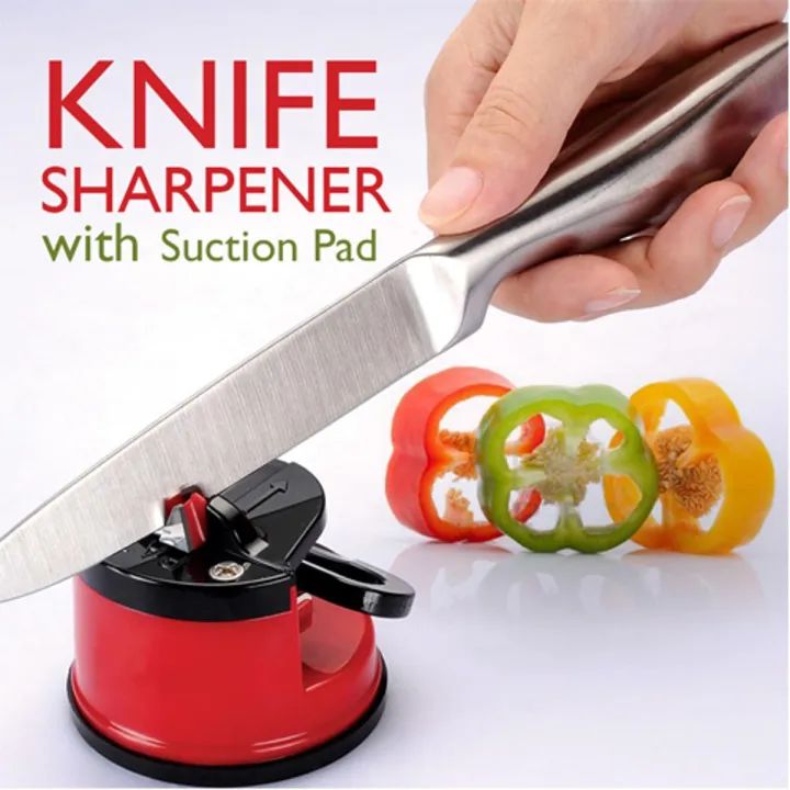 Professional Kitchen Knife Sharpener with Non‑Slip Suction Cup