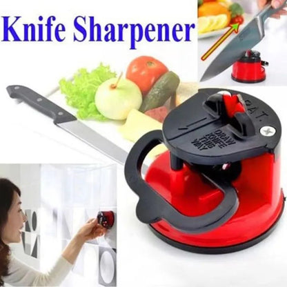 Professional Kitchen Knife Sharpener with Non‑Slip Suction Cup