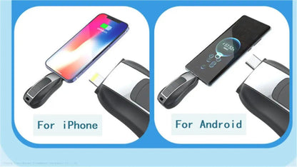 2-in-1 Keychain Portable Power Bank  Emergency Wireless Charger