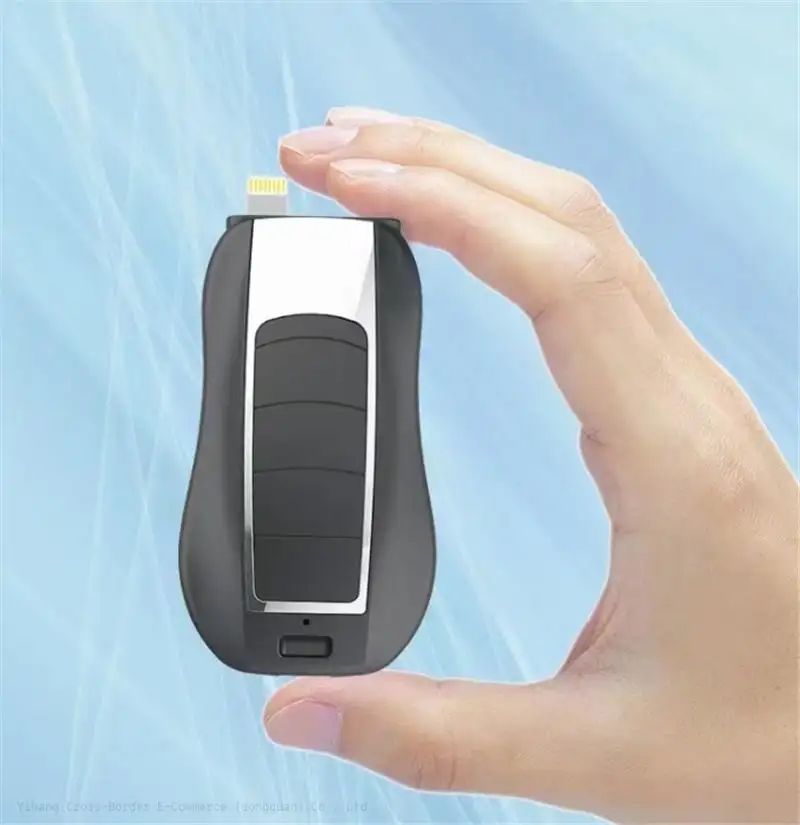 2-in-1 Keychain Portable Power Bank  Emergency Wireless Charger