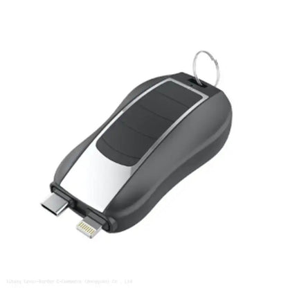 2-in-1 Keychain Portable Power Bank  Emergency Wireless Charger