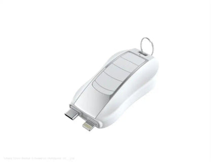 2-in-1 Keychain Portable Power Bank  Emergency Wireless Charger