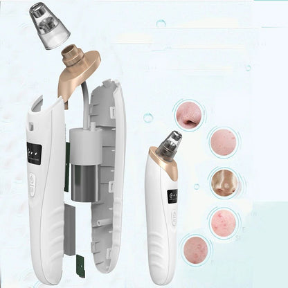 Upgraded Blackhead Remover Vacuum – Electric Pore Cleaner with 5 Probes